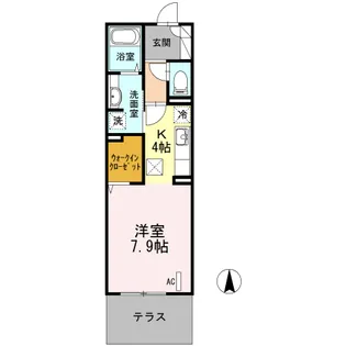 LUANA湘南【1階】の間取り
