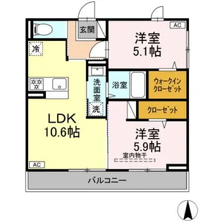 エクセルⅠ【3階】の間取り