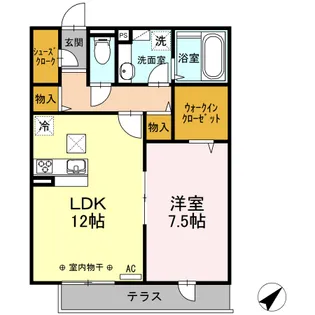 SUNNY HOUSE【1階】の間取り