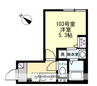 ベイルーム平間【1階】の間取り
