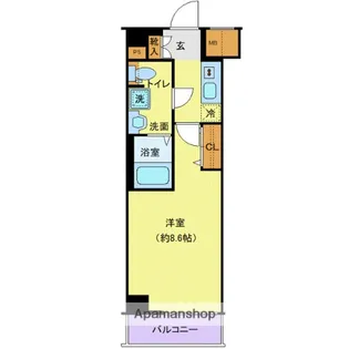 ジェノヴィア中野島【1階】の間取り