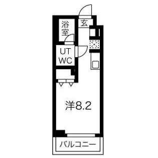 1Rの間取り画像