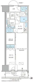 パークアクシス品川天王洲アイル【10階】の間取り