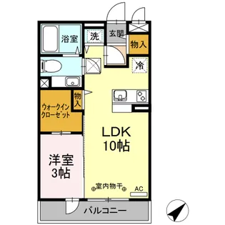 BLOSSOM GARDENⅠ【1階】の間取り