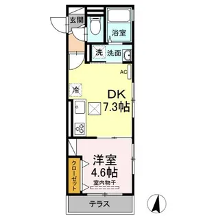 サンハイツ パート11【1階】の間取り