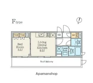 クレストコート池上六丁目【5階】の間取り