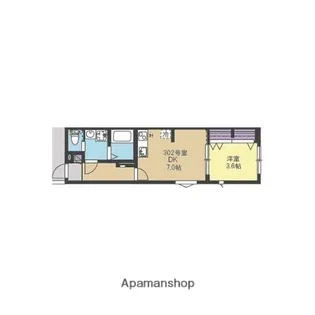 プレミエール希望が丘【3階】の間取り