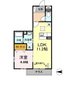 ドミール社家Ⅱ【1階】の間取り