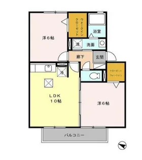 ラ・メゾン・ベルテ【2階】の間取り