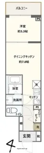FRONTIER TAPP横浜大口【2階】の間取り