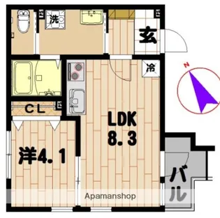 バノン【1階】の間取り