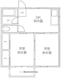 綾西第1ハイツ【1階】の間取り