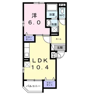 クレシーダ【2階】の間取り