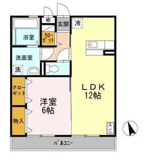 K・FINES A棟【3階】の間取り