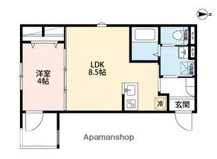 COCO FELICE【1階】の間取り