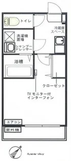 クレフラスト東淵野辺【1階】の間取り
