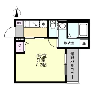 ベイルームグラン扇町EAST【3階】の間取り