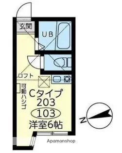 ユナイト新町アーウィンローズ【1階】の間取り
