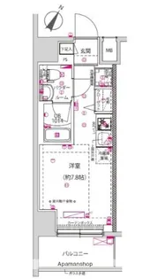 クラリッサ横浜シエル【2階】の間取り