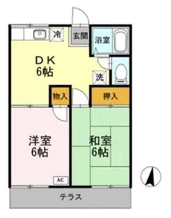 グランデュール福山 B【1階】の間取り