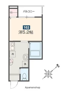 MELDIA新百合ヶ丘【1階】の間取り