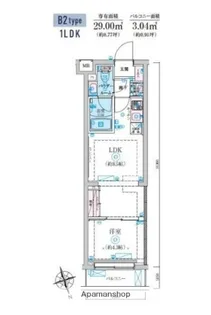リヴシティ北馬込【3階】の間取り