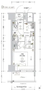 CREST TAPP 川崎Ⅱ【9階】の間取り