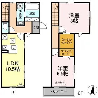 ソレアードM【1階】の間取り