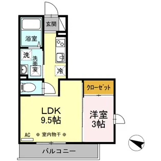 ファーストステージ小田急相模原【1階】の間取り