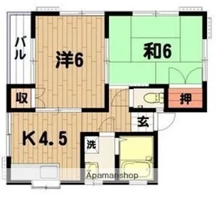 ハウスF【2階】の間取り