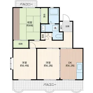 ラ・ポール田中【3階】の間取り