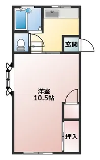 KTハイツ東逗子【1階】の間取り