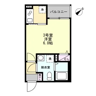 ベイルーム相模が丘【1階】の間取り