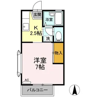 秀光ハウス【1階】の間取り