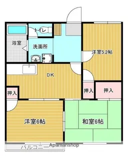 ニューハウジング河本【2階】の間取り