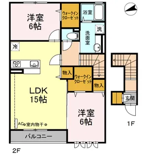 PURA VIDA(プーラ ヴィーダ) C棟【2階】の間取り