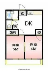 ハイツヤザワ【1階】の間取り