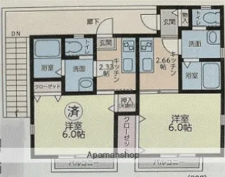 聖荘【2階】の間取り
