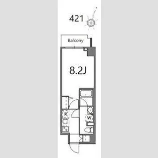 ティーステージジェイアール浜川崎【4階】の間取り