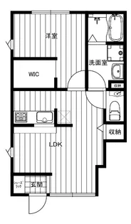 バレミックス辻堂【1階】の間取り