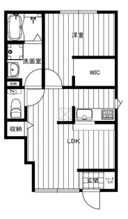 バレミックス辻堂【1階】の間取り