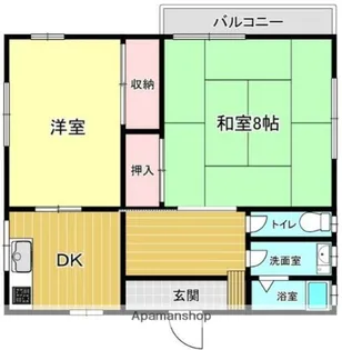 逗子市小坪アパート【2階】の間取り