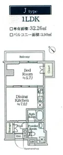 ティモーネグランデ横浜ノース【7階】の間取り