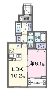 レジデンスM【1階】の間取り