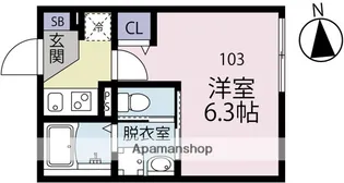 ラピス【1階】の間取り