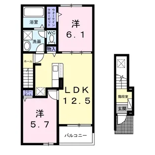 ガーデンコート【2階】の間取り