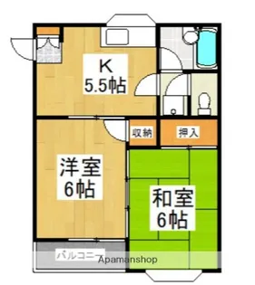 ハイツサクマ【1階】の間取り