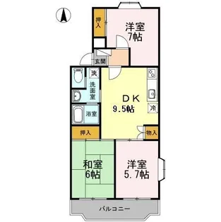 ウエストヒル湘南台【3階】の間取り