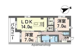 タカミ・エム【2階】の間取り