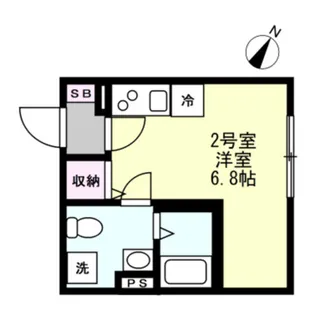 ベイルーム川崎【2階】の間取り